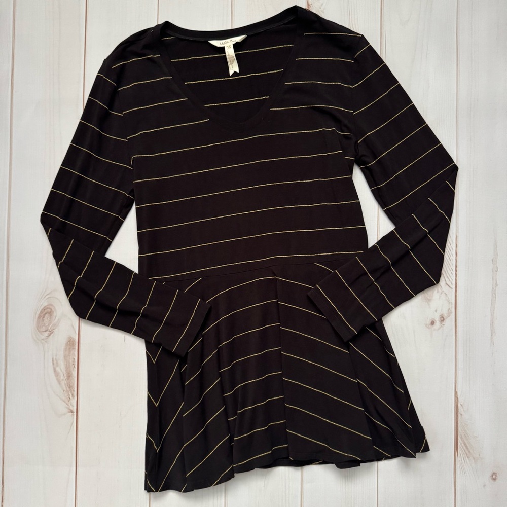 Matilda Jane Gold Striped Black Tunic